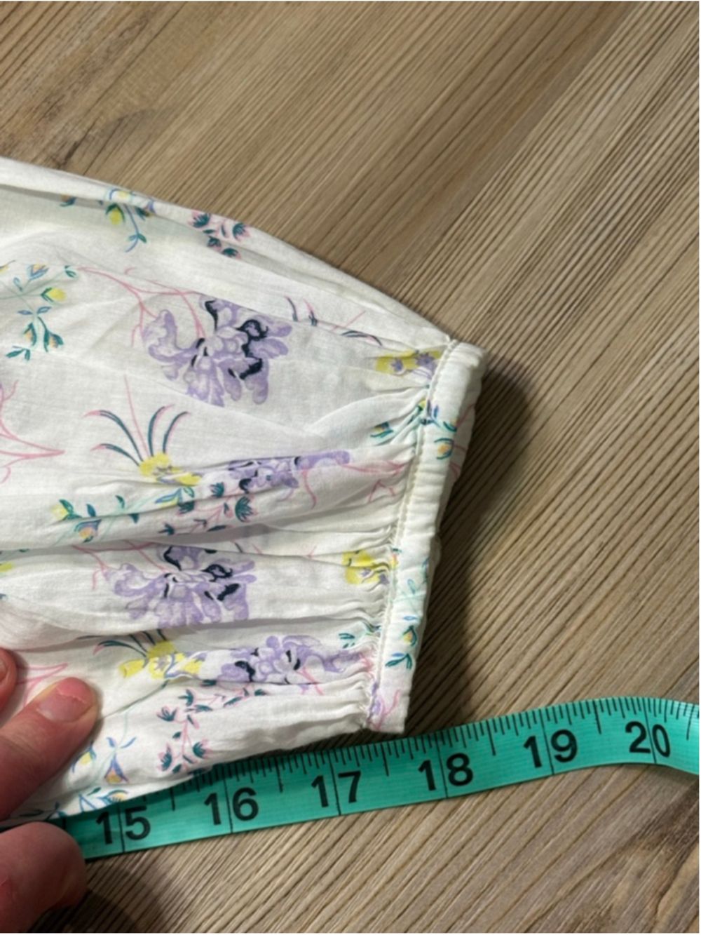 Scoop flowered flowy blouson top size XL - Picture 7 of 11